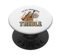 I'm All About That Treble Funny Treble Músico Juego de Palabras de música PopSockets PopGrip Adhesivo