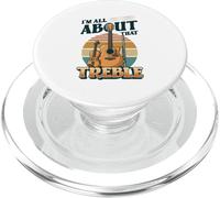 I'm All About That Treble Funny Treble Músico Juego de Palabras de música PopSockets PopGrip para MagSafe