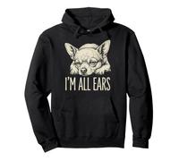 Im All Ears Funny Chihuahua Dog Puppy Cute Lying Down Sudadera con Capucha
