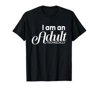 I'm an Adult Technically Funny 18th Birthday Gift Camiseta