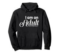 I'm an Adult Technically Funny 18th Birthday Gift Sudadera con Capucha