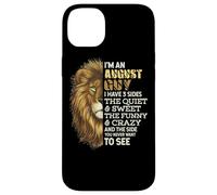 I'm An August Guy - I Have 3 Sides - Lion Leo Birthday Carcasa para iPhone 14 Plus