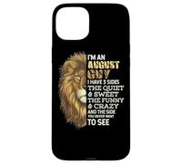 I'm An August Guy - I Have 3 Sides - Lion Leo Birthday Carcasa para iPhone 15 Plus