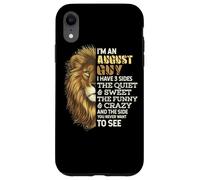 I'm An August Guy - I Have 3 Sides - Lion Leo Birthday Carcasa para iPhone XR