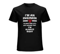 I'm An Engineer - Funny Sarcastic Engineering Gift T-Shirt Men's Man Black S