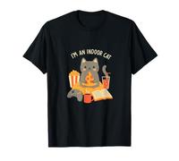 I'm AN Interior Gato Pizza Gaming Reading Homebody Cat Lover Camiseta
