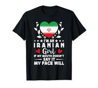 I'm an Iranian Girl Iranian Face Iran Flag Camiseta