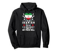 I'm an Iranian Girl Iranian Face Iran Flag Sudadera con Capucha
