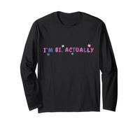 I'm Bi Actually, regalo de camiseta, bonito diseño, regalo único Manga Larga