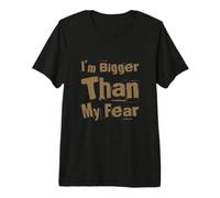 I'm Bigger Than My Fear Motivation Vintage Positive Cita Camiseta Premium