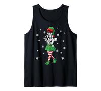 Im Blessed Elf Christmas Matching Family Women Girls Costume Camiseta sin Mangas
