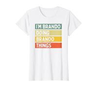 I'm Brando Doing Brando Things Funny Citas Personalizadas Camiseta gráfica económica, Mujer, Blanco, XL