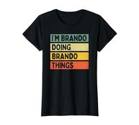 I'm Brando Doing Brando Things Funny Citas Personalizadas Camiseta gráfica económica, Mujer, Negro, S