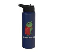 I'm Burnt Out M'Lord Ren Faire Medieval Knight Frog Divertido Stainless Steel Insulated Water Bottle
