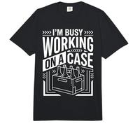 I'm Busy Working On A Case Fiesta para Beber Alcohol - Comfort Colors Adult Heavyweight T-Shirt