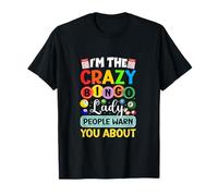 I'm Crazy Bingo Lady Funny Bingo Jugador Mamá Abuela Mujeres Camiseta