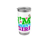 I'm Daddy's Girl Tee shirts, I Love You Dad, Daddy Daughter Vaso térmico de acero inoxidable de doble pared