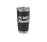 I'm Dad's Favorite Funny Best Father's Day Daddy Vaso térmico de acero inoxidable de doble pared
