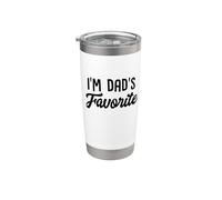 I'm Dad's Favorite Funny Best Father's Day Daddy Vaso térmico de acero inoxidable de doble pared