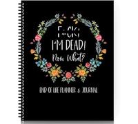 I'M Dead, planificador de fin de vida, planificador I'M Dead Now What Planner, cuaderno organizador de fin de vida, arreglos finales guiados cuando me fui, libro de trabajo, para posesiones, asuntos