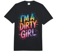 I'm Dirty Girl Mud Run, Moto de Cross, Muddy Queen Mudding, ATV UTV Comfort Colors Adult Heavyweight T-Shirt