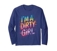 I'm Dirty Girl Mud Run, Moto de Cross, Muddy Queen Mudding, ATV UTV Manga Larga