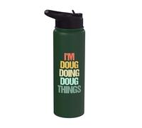 I'm Doug Doing Doug Things - Divertido Dicho Cool Nombre Doug Stainless Steel Insulated Water Bottle