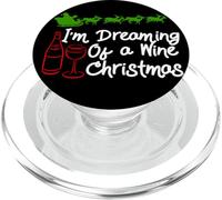 I'm Dreaming of a Wine Christmas: Funny Wine Lover Design PopSockets PopGrip para MagSafe