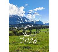I'm dreaming of a Wonderful year Journal 2026/floral simple book/8.5x11in/134 pages for all beautiful women, ladies, girls in your life (English Edition).