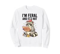 Im Feral Y Su Caliente Mapache De Dibujos Animados Fu Tiempo Humor Animal Sudadera