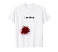 I'm Fine Blood Stain Zombie Slash Camiseta Camiseta