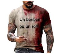 I'm Fine Bloody - Camiseta de Halloween Bloody Problem Solved Blood Splatter con texto en inglés "I'm Fine Halloween", camisetas de miedo para hombre, no es mi sangre, Negro, M