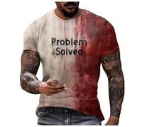 I'm Fine Bloody - Camiseta divertida para hombre, diseño de Halloween con problemas resueltos con salpicaduras de sangre, disfraz aterrador, salpicadura de sangre, disfraz sangriento de Halloween Im