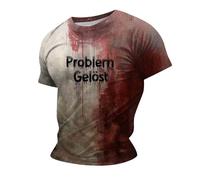 Im Fine Bloody Shirt Halloween Bloody Cloth Scary Halloween T Shirts Blood Stain Scary Movie Graphic Tees Tops Dress Shirt Blood Clothes Gift Splatter Top, 5X Grande para hombres, E-rosa., 4XL
