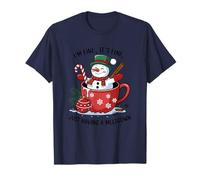 I'm Fine It's Fine Solo Tener Un Muñeco De Nieve Meltdown En La Copa Camiseta