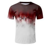 I'm Fine It's Not My Blood Camiseta de Halloween Bloody Splatter Blood Splatter Scary Halloween Camisetas de bolos con capucha Splatter Bloody Im Fine Disfraz para hombre, 12-morado oscuro, S