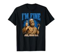 I'm Fine Job (2000 a.C.), Biblia Divertida, Iglesia Cristiana, Meme, Humor Camiseta gráfica económica