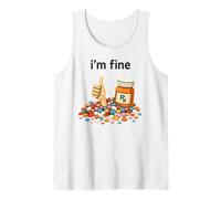 I'm Fine Pharmacist Technician RX Squad Funny Pharmacy Tech Camiseta sin Mangas