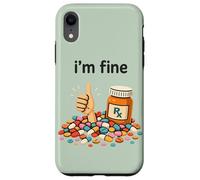 I'm Fine Pharmacist Technician RX Squad Funny Pharmacy Tech Carcasa para iPhone XR