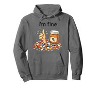 I'm Fine Pharmacist Technician RX Squad Funny Pharmacy Tech Sudadera con Capucha