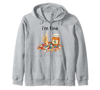 I'm Fine Pharmacist Technician RX Squad Funny Pharmacy Tech Sudadera con Capucha