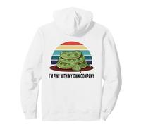 I'm Fine with My Own Company Snake Introvertido Retro Sunset Sudadera con Capucha