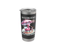 Im Flocking Retired Not My Problem Women Flamingo Retirement Vaso térmico de acero inoxidable de doble pared