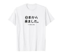 "日本から来ました。I'm from Japan" Divertida de caligrafía con letras Camiseta