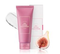 I'm from Limpiador de espuma de higo, lavado facial suave diario coreano para pieles grasas, sensibles, control de sebo, burbujas alcalinas suaves, cremosas, espuma, exfoliante, vegano