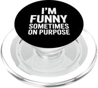 Im Funny Sometimes On Purpose Sarcástico Dicho PopSockets PopGrip para MagSafe