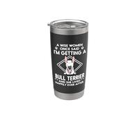 I'm Getting A Bull Terrier Funny Dog Mom Puppy Lovers Vaso térmico de acero inoxidable de doble pared