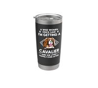 I'm Getting A Cavalier Funny Dog Mom Puppy Lovers Vaso térmico de acero inoxidable de doble pared