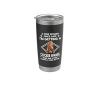 I'm Getting A Cocker Spaniel Funny Dog Mom Puppy Lovers Vaso térmico de acero inoxidable de doble pared