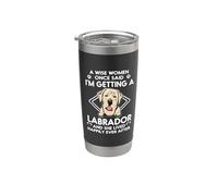 I'm Getting A Labrador Retriever Funny Dog Mom Puppy Lovers Vaso térmico de acero inoxidable de doble pared